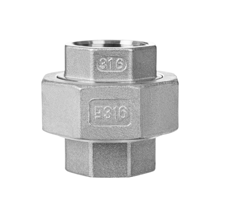 Американка пряма нержавіюча сталь гвинтова 2" Gebo G316