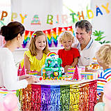 Дощик широкий на стіну та стіл хвилястий 74 см на 274 см різнобарвний, фото 2