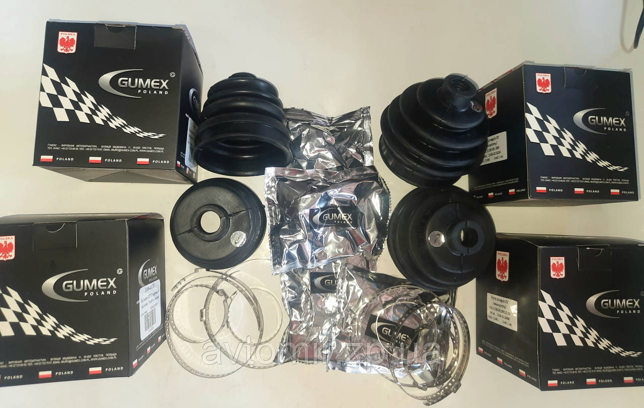 Комплект пильовиків шруса Ваз 2110, 2111,2112, зовнішніх і внутрішніх Gumex