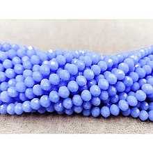 Намистини кришталеві 6мм, бузковий матовий