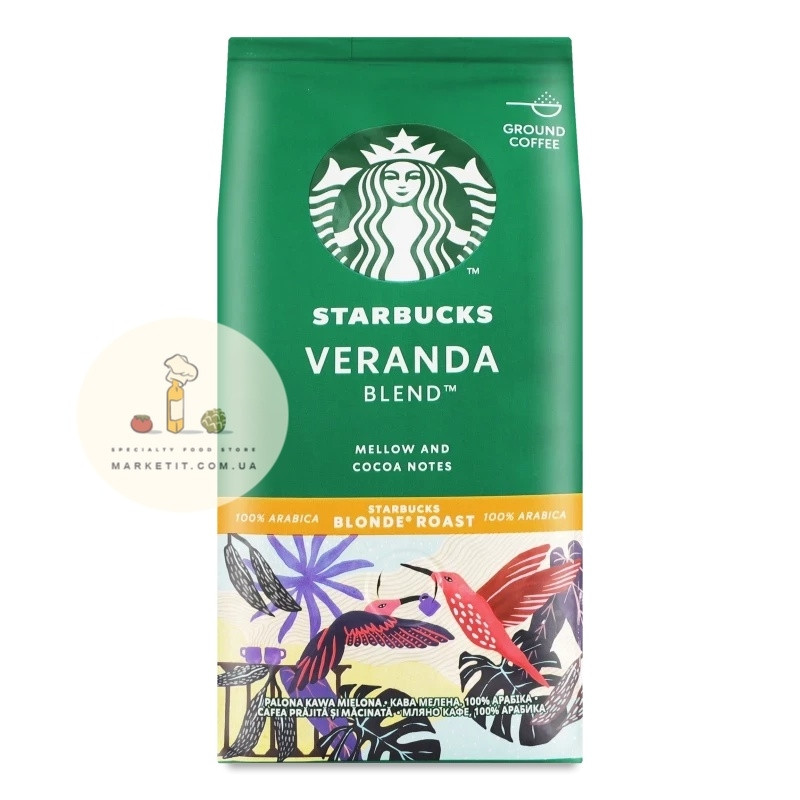 Кава мелена Starbucks Veranda Blend 100% Арабіка, шоколадна 250 г.