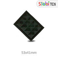 Ніжка сумочна їжачок ПВХ 53х41мм Чорний