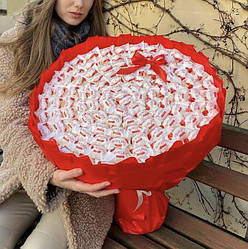 Розкішний букет з цукерок Raffaello Рафаелло (175 шт.) червоний