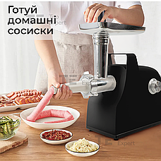 М'ясорубка електрична побутова SH07730 Black c соковижималкою c насадками, фото 5