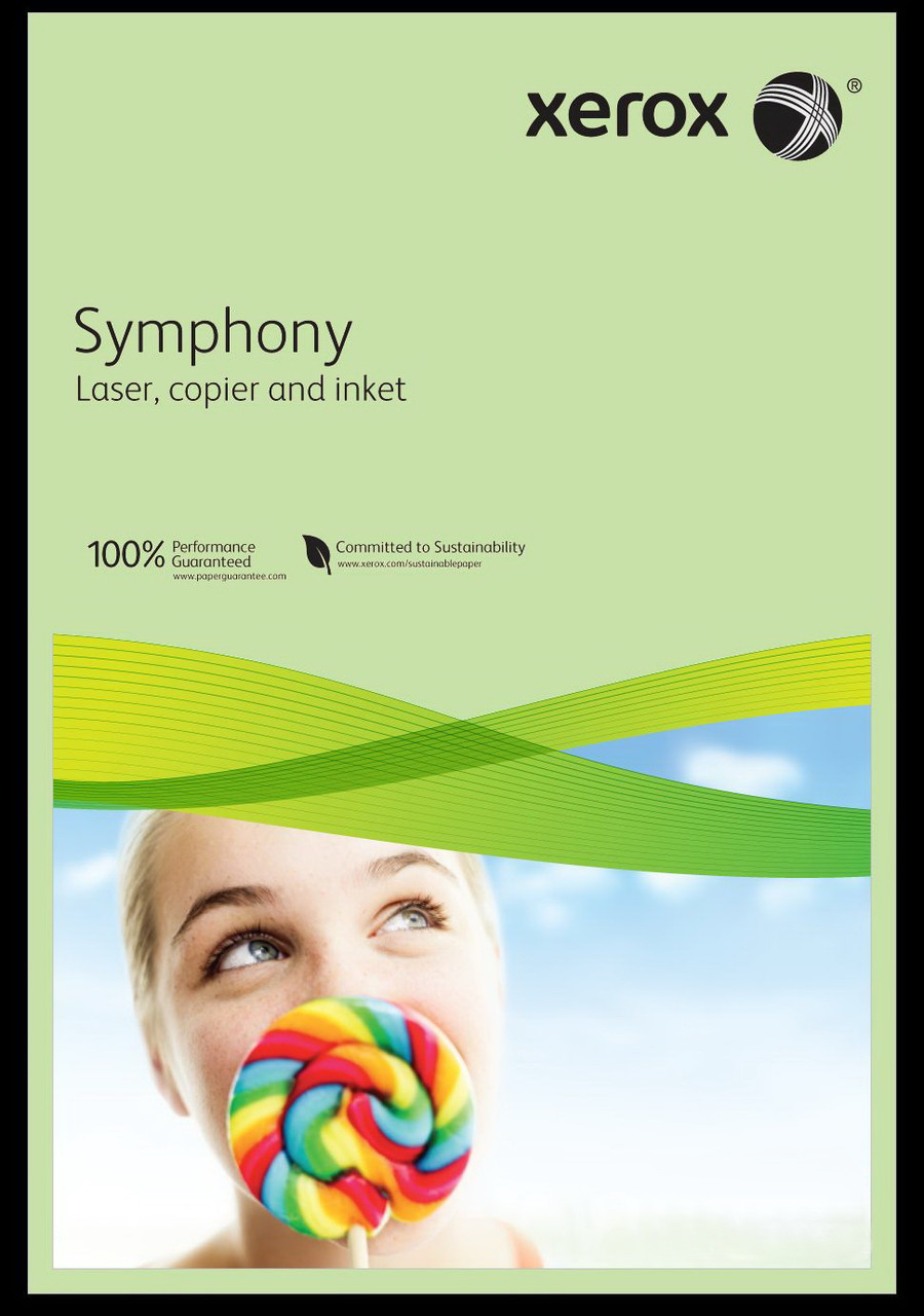 Кольоровий папір Xerox SYMPHONY Mid Green (80) A4 500л.