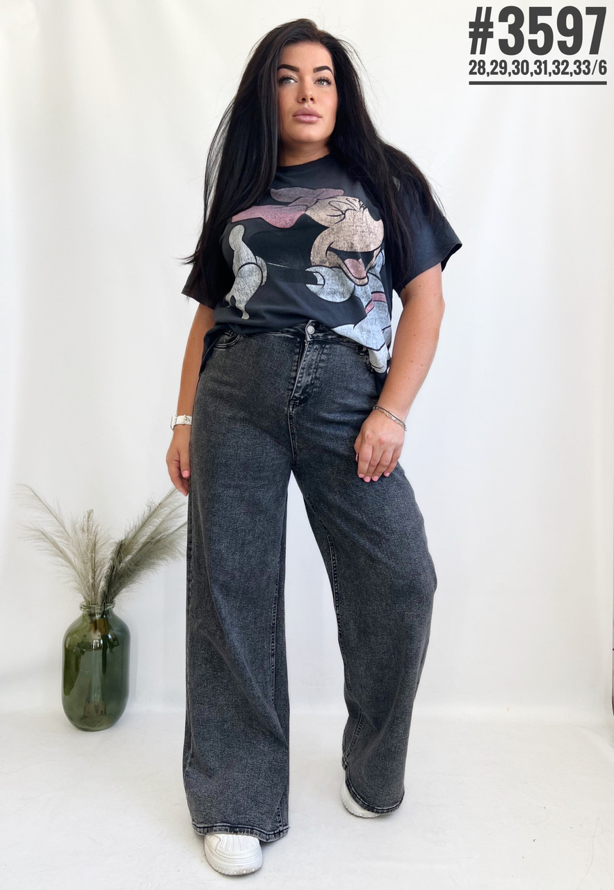 Жіночі джинси палаццо розмірний ряд 28,29,30,31,32,33, фото 1