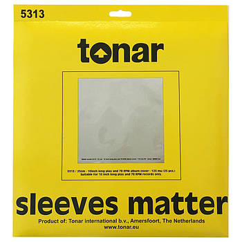 Зовнішні пакети для 10" грамплатiвок TONAR (25 шт.), art 5313 (art.221001)