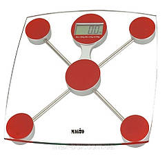 Підлогові ваги Magio mg 301 до 150 кг білі з червоним
