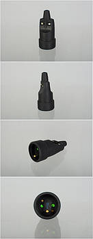 Роз'єм для силового кабелю Real Cable SECTEUR RF (мама") (art.99667)