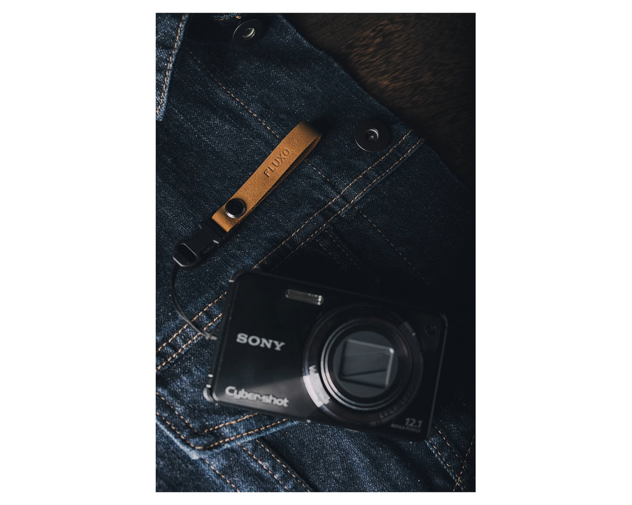 Маленький ремінець FLUXO для камери Sony, Canon, Olympus з пряжкою в стилі ретро, з натуральної шкіри, фото 1