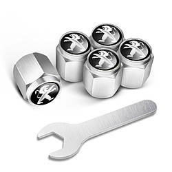 Захисні ковпачки на ніпеля шин автомобіля з логотипом Peugeot