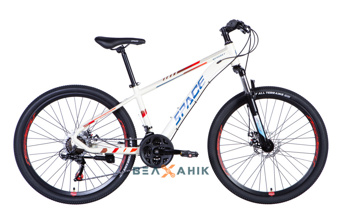 Велосипед 27,5" SPACE MERCURY AM DD AL (рама 17") бежевий