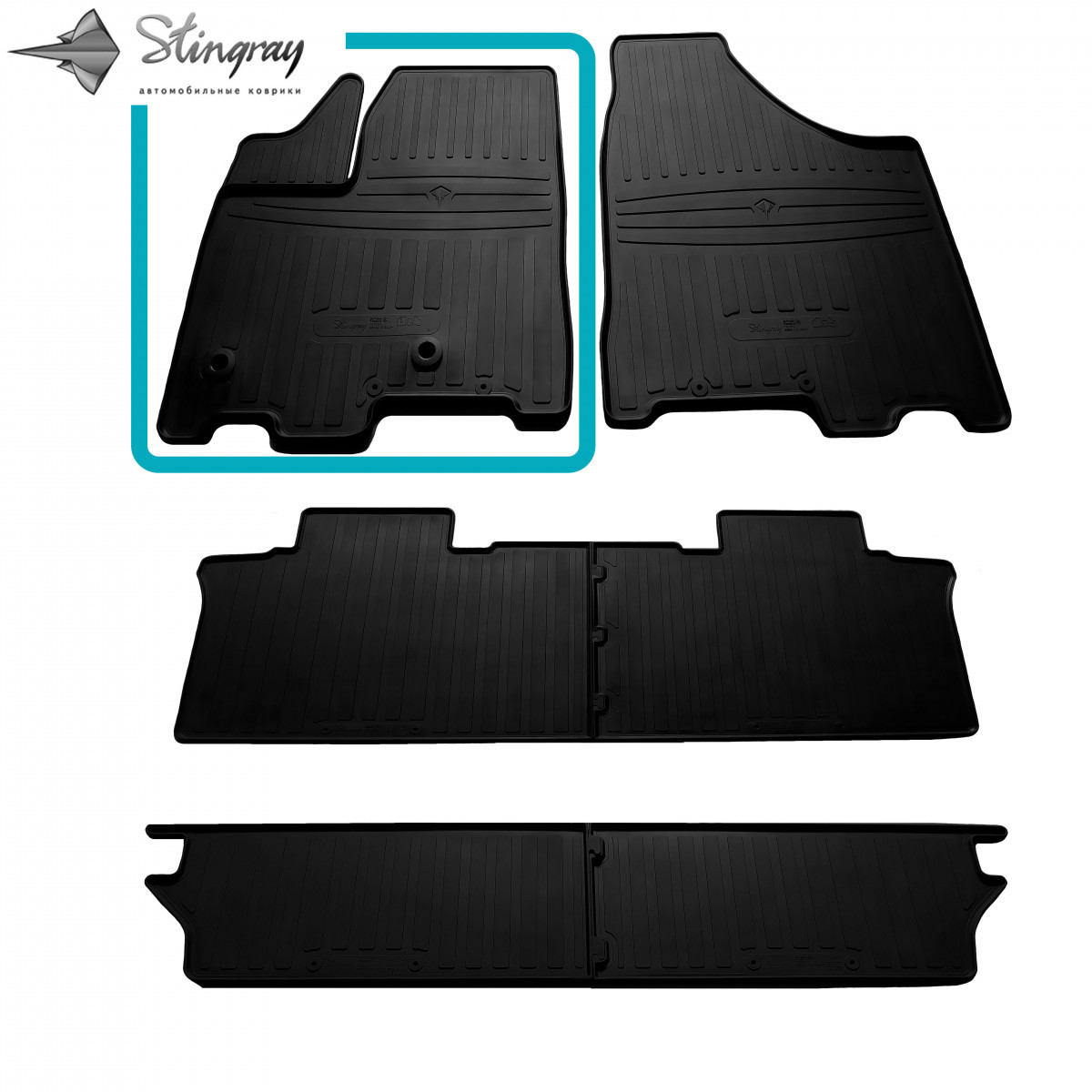 Водійський Гумовий Килимок Передній лівий для Toyota Sienna III (7 Seats) (2010-...) Тойота