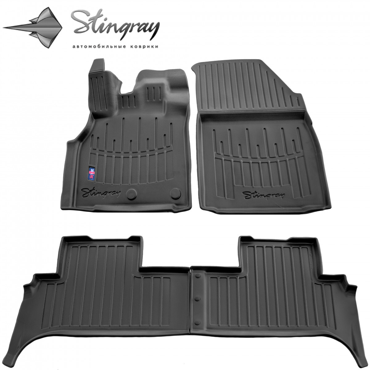Комплект 3D килимків hotdeal в салон автомобіля Renault Grand Scenic (2009-2016) Рено, фото 1