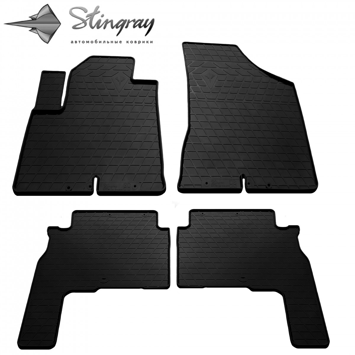 Гумові Килимки hotdeal в машину hotdeal (4 шт) для Hyundai Santa Fe II (CM) (2006-2010) Хюндай