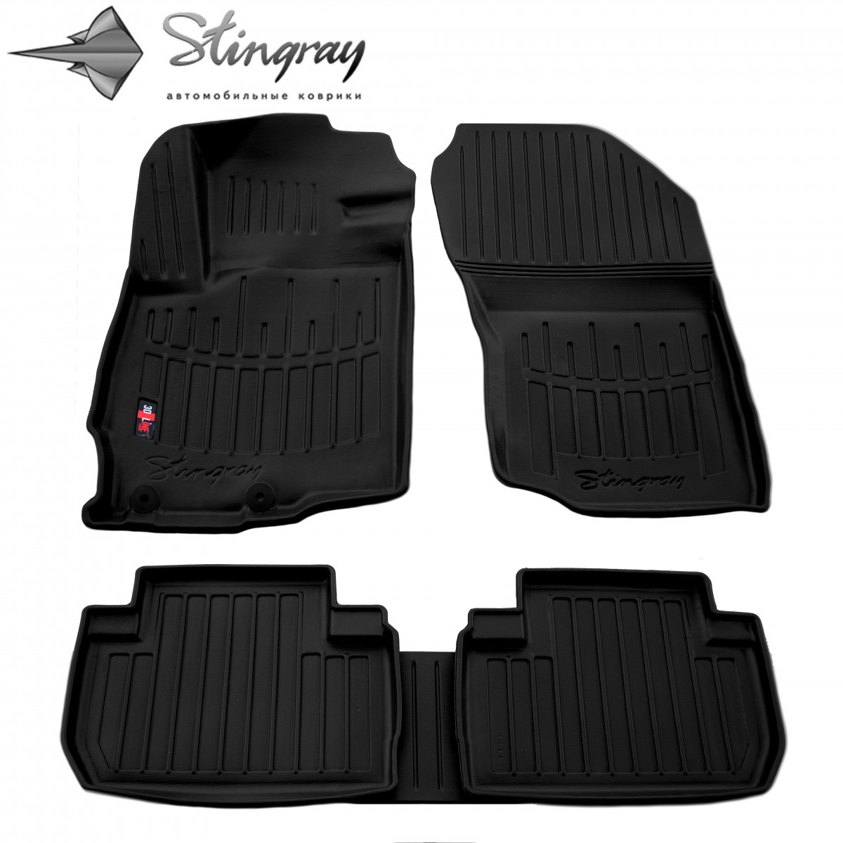 Комплект 3D килимків hotdeal в салон автомобіля Citroen C-Crosser (2007-2013) Ситроен, фото 1