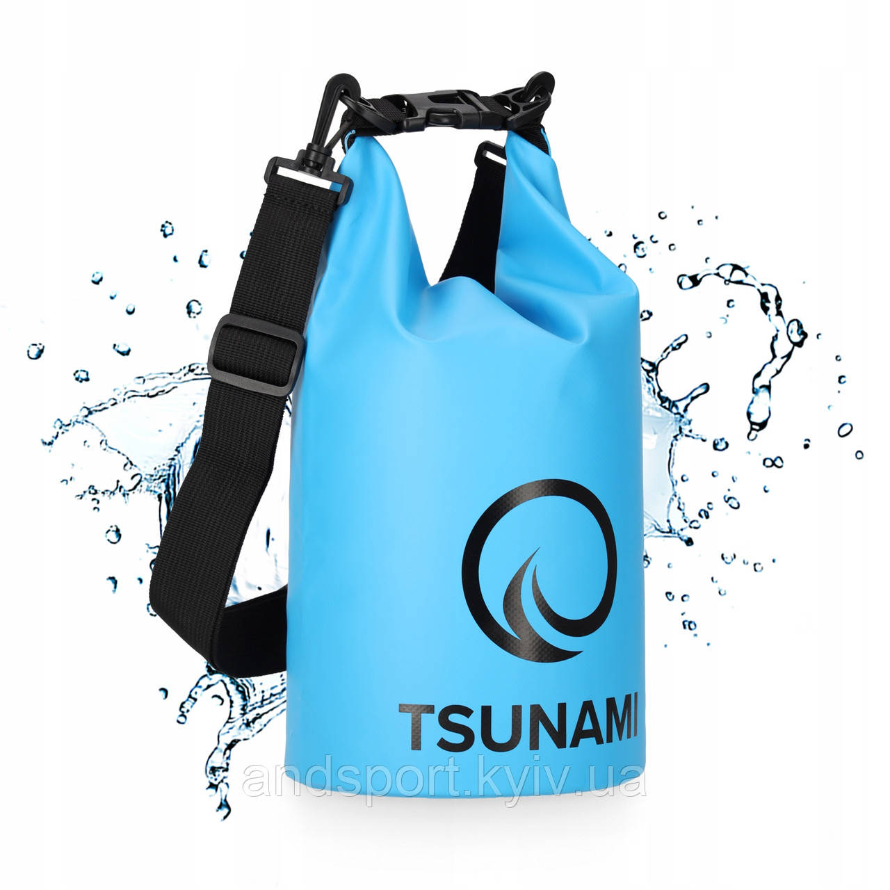 Гермомішок TSUNAMI Dry Pack 5 л водозахисний Sky Blue (P-5905973400060)