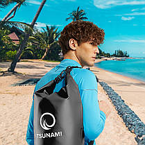 Гермомішок TSUNAMI Dry Pack 5 л водозахисний Black (P-5905973400053), фото 5