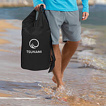 Гермомішок TSUNAMI Dry Pack 5 л водозахисний Black (P-5905973400053), фото 6