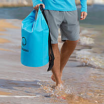 Гермомішок TSUNAMI Dry Pack 10 л водозахисний Sky Blue (P-5905973400046), фото 3