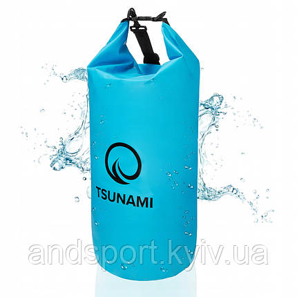 Гермомішок TSUNAMI Dry Pack 20 л водозахисний Sky Blue (P-5905973400022), фото 1