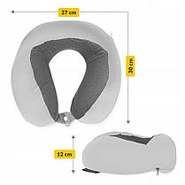 Подушка дорожня 4FIZJO 30 x 27 x 12 см Grey (P-5907739319432), фото 6