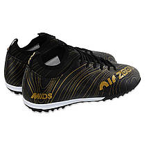 Сороконіжки футбольні ZOOM 230313-4 розмір 40-45 чорний-золотий Код 230313-4, фото 6