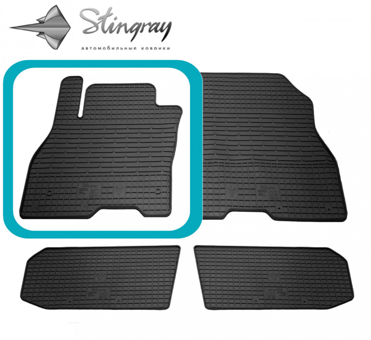 Водійський гумовий килимок для Nissan Leaf (2012-2017) Ниссан, фото 1