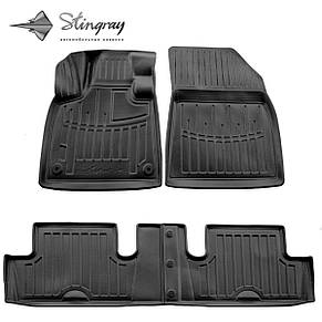 Комплект 3D килимків 7trav у салон Citroen C4 Picasso (2013-2022), фото 1