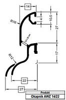 Профіль захисний на раму ALURON AWZ 14/22