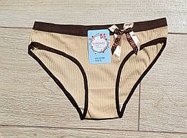 Трусики для дівчат в рубчик. Труси жіночі бавовняні  46-48