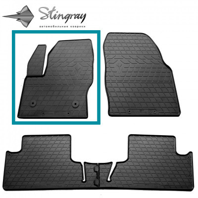 Водійський гумовий килимок для Ford C-Max (hybrid) (2010-2019)  кліпса FC2