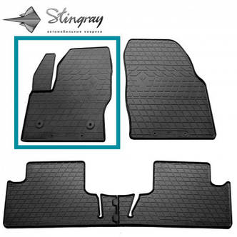 Водійський гумовий килимок для Ford C-Max (hybrid) (2010-2019) кліпса FC2, фото 1