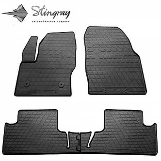 Комплект гумових килимків в салон Ford C-Max 2011- кліпса FC2, фото 1