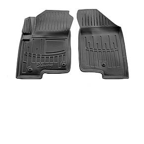 Передні 3D килимки для Jeep Patriot (2007-2016) (дві кліпси на водійському), фото 1