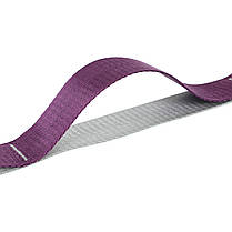 Стрічка стропа з петлями для розтяжки STRETCHING STRAP EZOUS I-02 10 петель сірий-фіолетовий Код I-02, фото 3