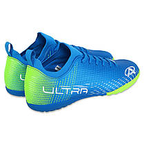 Сороконіжки футбольні Pro Action PRO0402-1 розмір 40-45 синій-салатовий Код PRO0402-1, фото 6