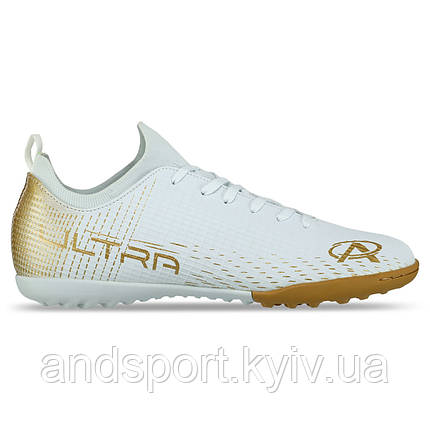 Сороконіжки футбольні Pro Action PRO0402-10 розмір 40-45 білий-золотий Код PRO0402-10, фото 1