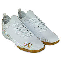 Сороконіжки футбольні Pro Action PRO0402-10 розмір 40-45 білий-золотий Код PRO0402-10, фото 4
