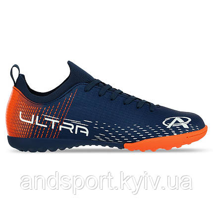 Сороконіжки футбольні Pro Action PRO0402-6B розмір 35-40 темно-синій-помаранчевий Код PRO0402-6B, фото 1