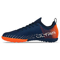 Сороконіжки футбольні Pro Action PRO0402-6B розмір 35-40 темно-синій-помаранчевий Код PRO0402-6B, фото 4