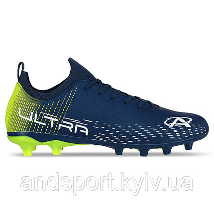 Бутси футбольні Pro Action PRO0402-5T розмір 40-45 темно-синій-лимонний Код PRO0402-5T, фото 1