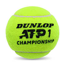 М'яч для великого тенісу DUNLOP ATP CHAMPIONSHI DL601332 3шт салатовий Код DL601332, фото 5