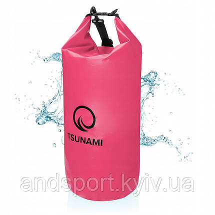 Гермомішок TSUNAMI Dry Pack 30 л водозахисний Pink (P-5907739314093), фото 1