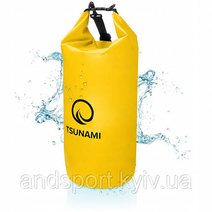 Гермомішок TSUNAMI Dry Pack 30 л водозахисний Yellow (P-5907739314086), фото 1