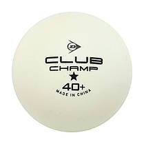 Набір м'ячів для настільного тенісу DUNLOP CLUB CHAMP 40 DL679345N 6шт білий Код DL679345N, фото 3