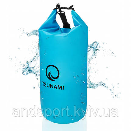 Гермомішок TSUNAMI Dry Pack 30 л водозахисний Sky Blue (P-5907739313270), фото 1