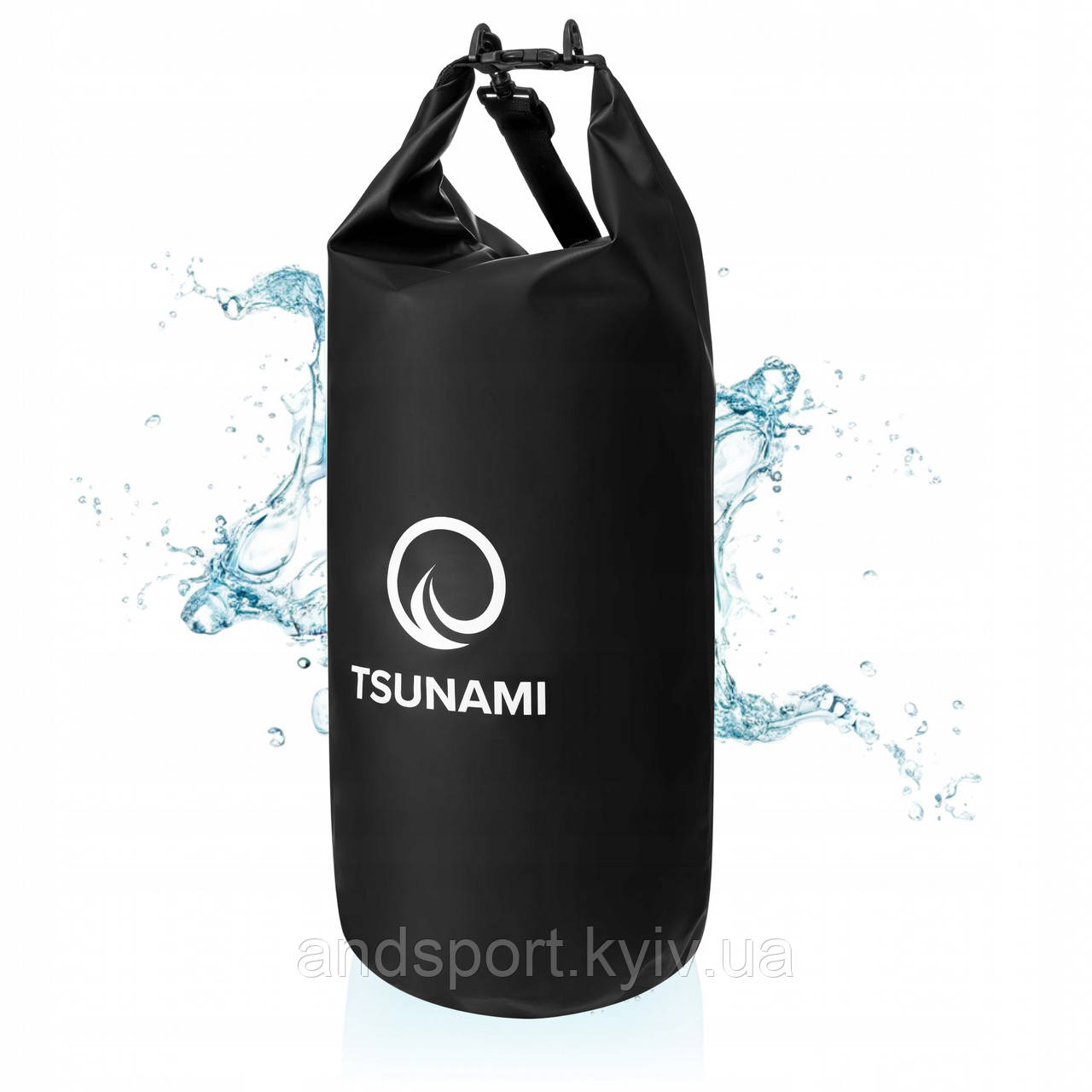 Гермомішок TSUNAMI Dry Pack 30 л водозахисний Black (P-5907739312884)