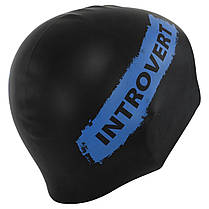 Шапочка для плавання силіконова для дорослих MadWave INTROVERT reversible M055336 чорний-білий Код M055336, фото 6