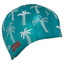 Шапочка для плавання силіконова для дорослих MadWave PALM TREE M055330 зелений Код M055330, фото 3
